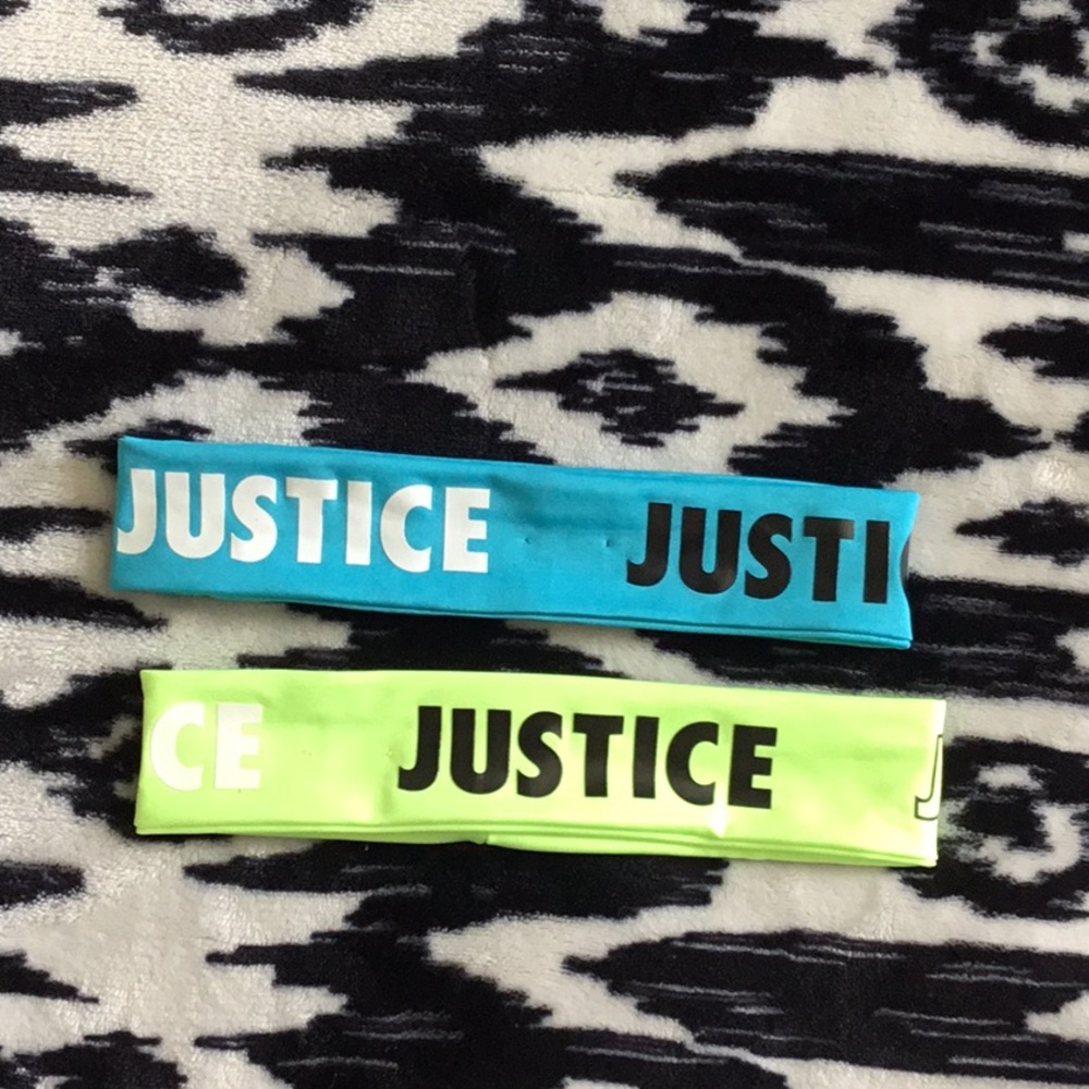 Neon Justice athletic headbands